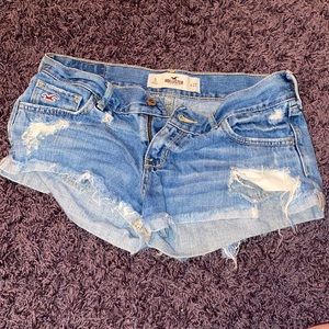 Distressed Hollister shorts
